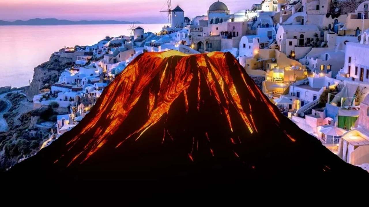 Ege Bölgesi diken üstündeydi! Uzmanı açıkladı Santorini Yanardağı patlarsa ne olur?